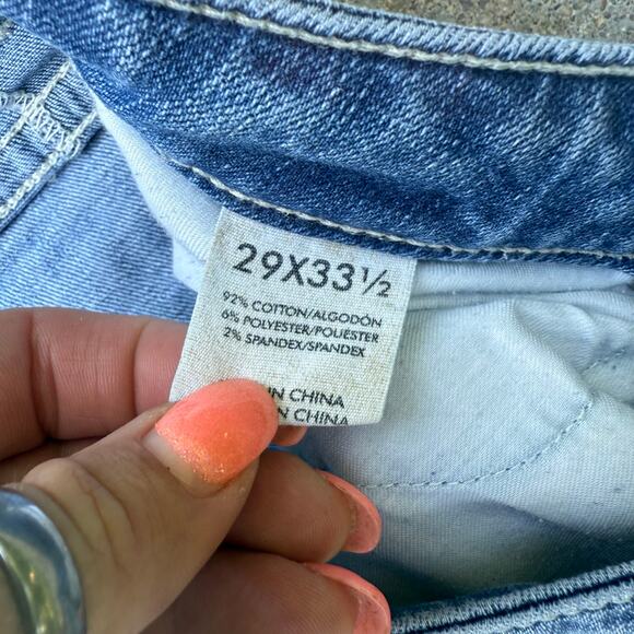Buckle BKE Stella 29L Mid Rise Straight Leg Blue Jeans 29x33 1/2 Style ABK662 - Picture 4 of 10